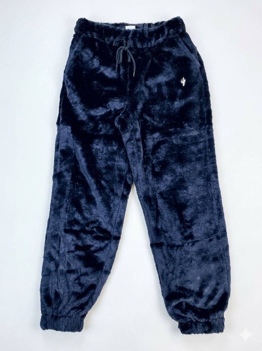 🔸️NWT Black Faux Fur Plush Jogger Pants Small